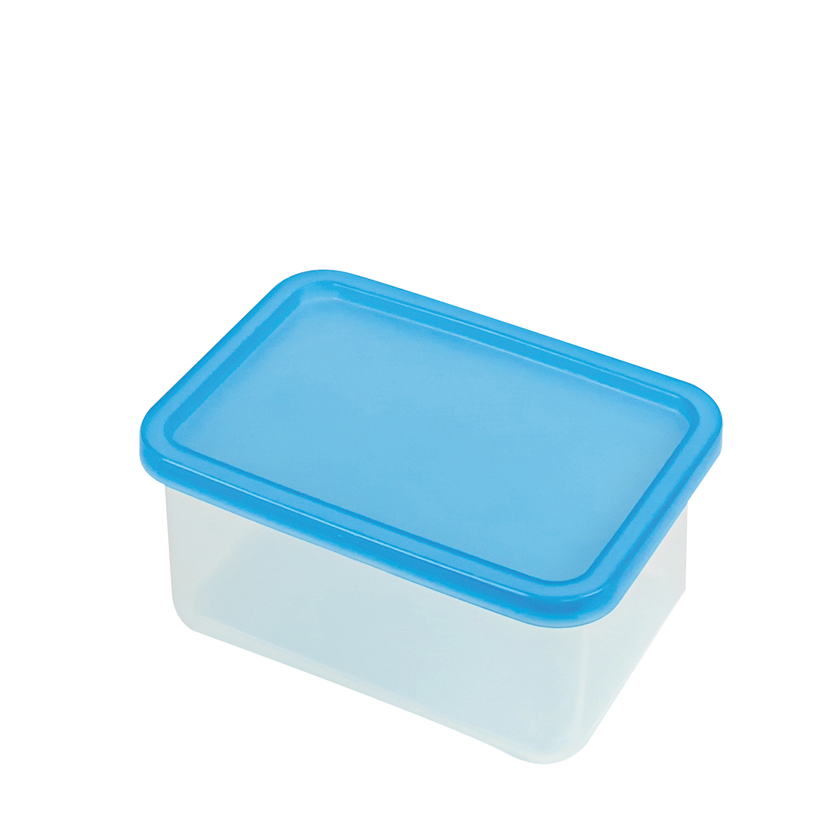 Boîte hermétique translucide + couvercle bleu