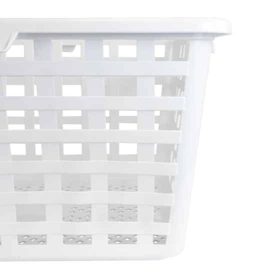 Large model wicker basket 800 x 560 x 470 mm - 112 L - white