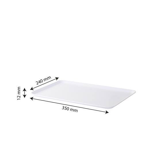 Tray 350 x 240 x 12 - white