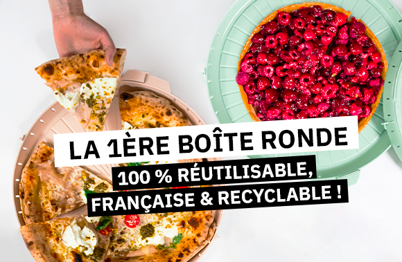 La 1ère boîte ronde réutilisable 100 % française, 100 % recyclable